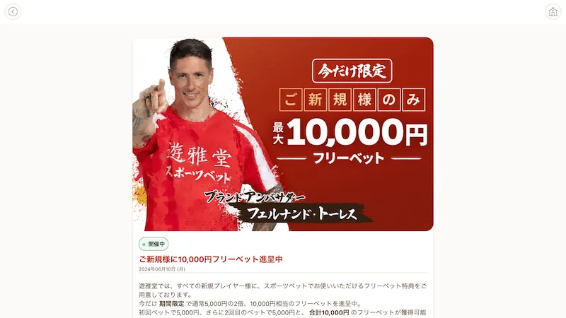 遊雅堂 ボーナス