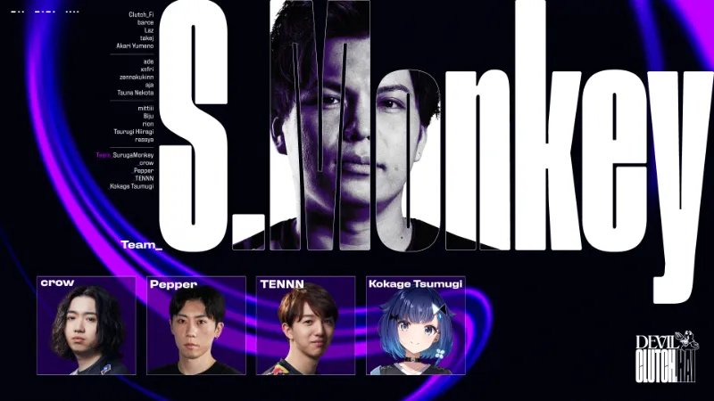 Devil Clutch杯 Team SurugaMonkey