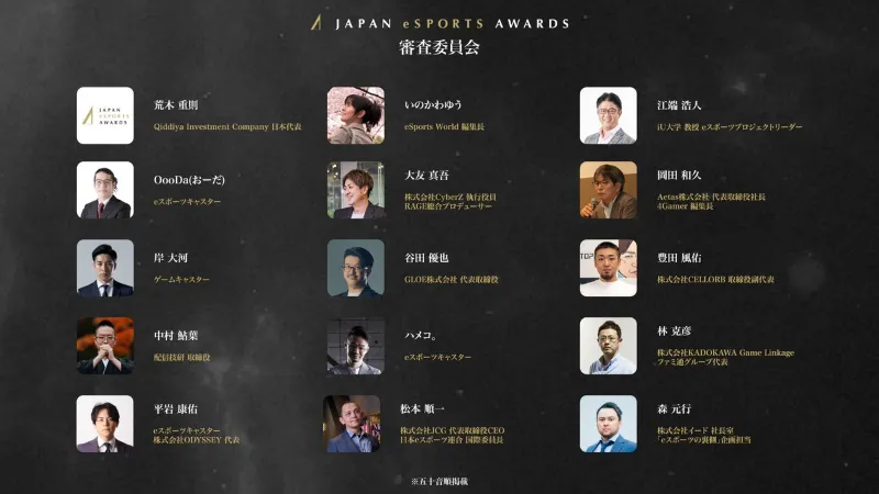 JAPAN eSPORTS AWARDS 審査委員会