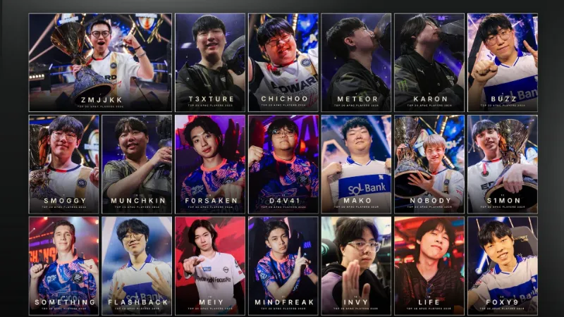 VALO2 ASIA Awards 2024 年間最優秀プレイヤーTop20