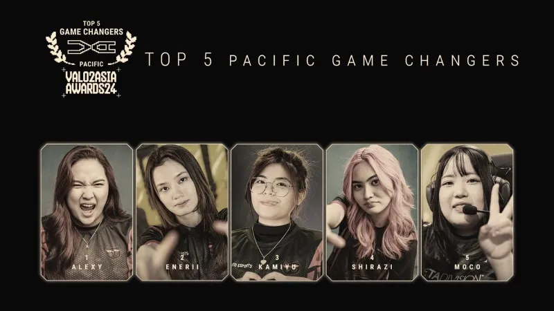 VALO2 ASIA Awards 2024 GC年間最優秀プレイヤーTop5