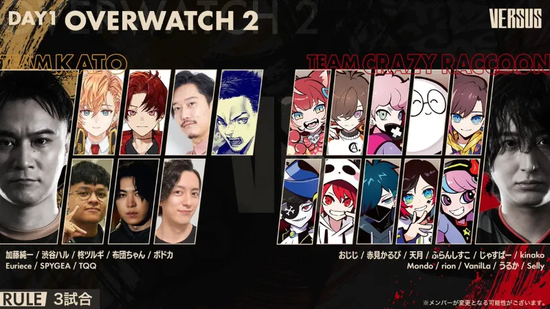 VERSUS OW2 メンバー