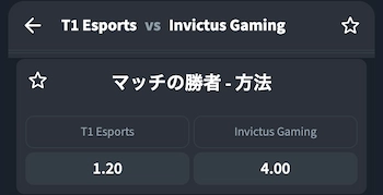 Eスポーツ オッズ