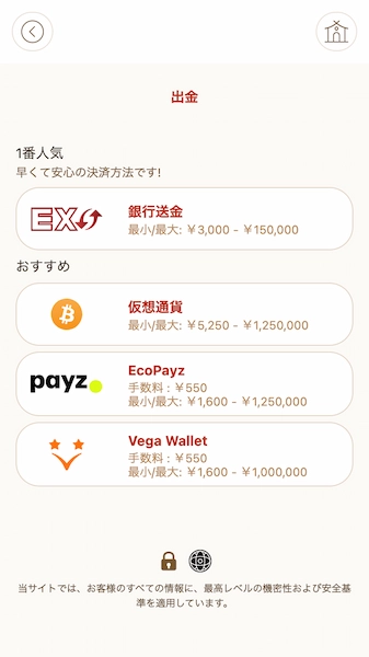 オンラインカジノ ベガウォレット おすすめ