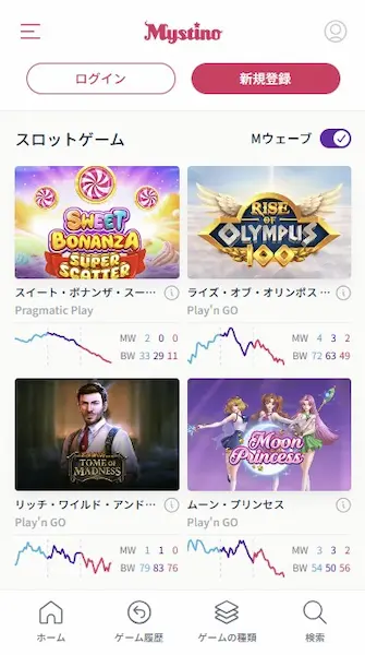 オンカジ スロット ミスティーノ