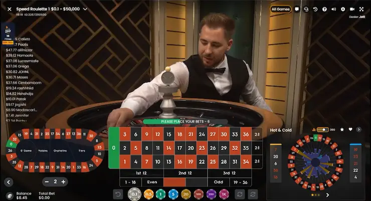 ルーレットゲーム Pragmatic Play スピードルーレット