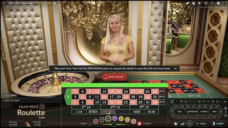 ライブカジノゲーム サロンプリヴェルーレット