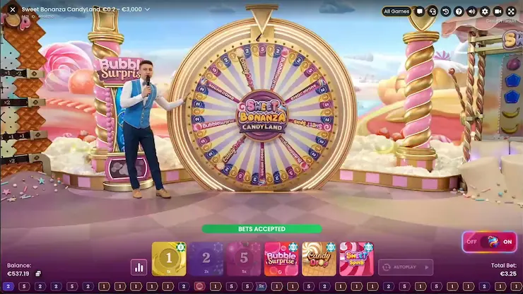 ライブカジノ スイートボナンザキャンディーランド