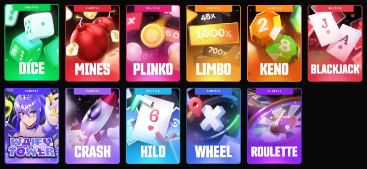 シャッフルカジノ オリジナルゲーム
