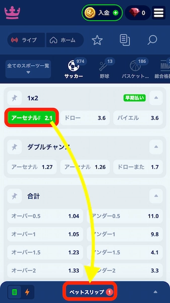 ブックメーカー サッカー 賭け方