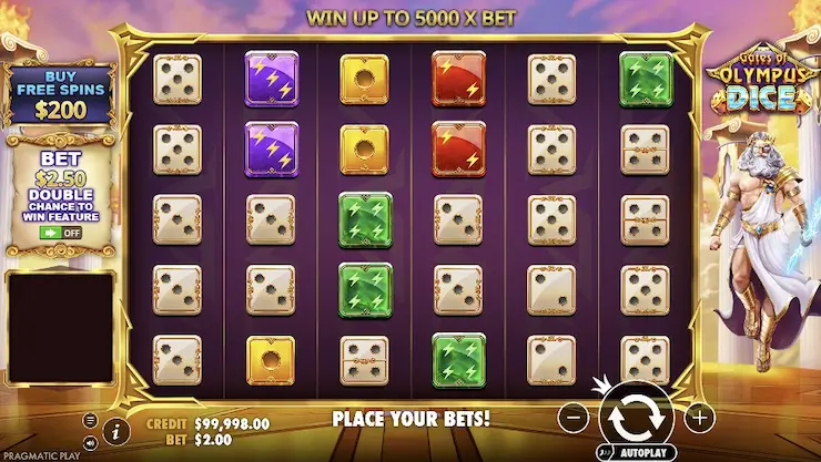 オンラインカジノ スロット ゲーツオブオリンポス ダイス