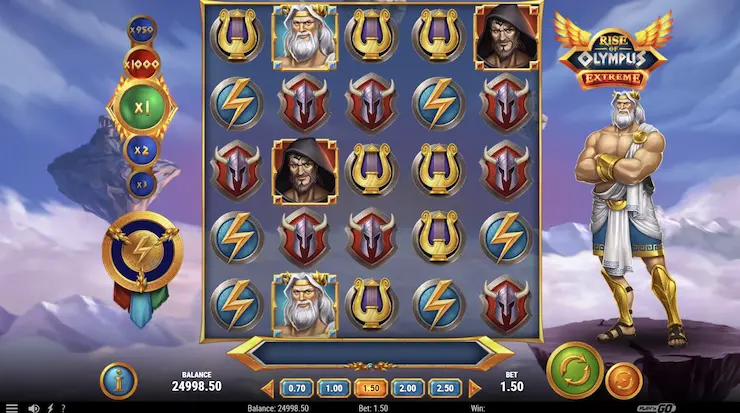 オンラインカジノ スロット ライズ オブ オリンポス エクストリーム