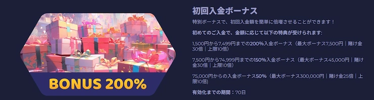 ラーメンベット 初回入金ボーナス