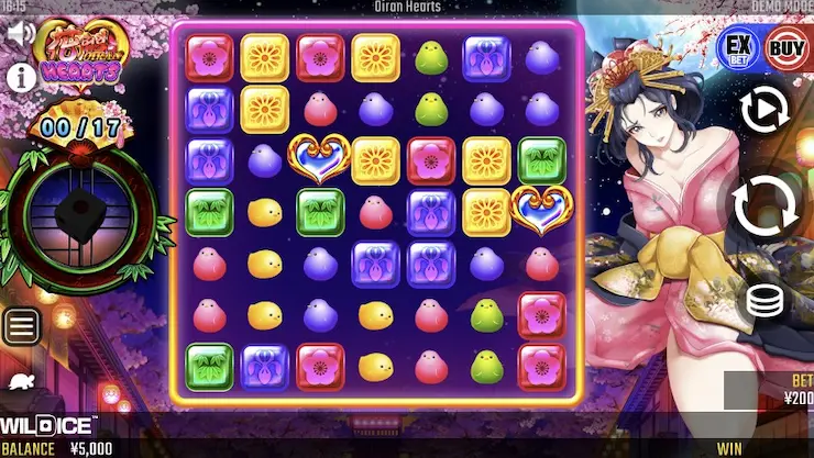 オンラインカジノ スロット 花魁ハーツ