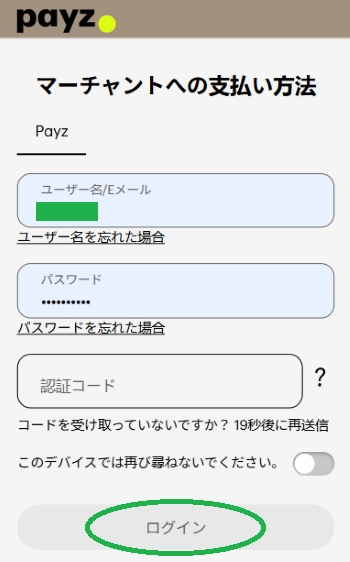 Payz カジノ入金