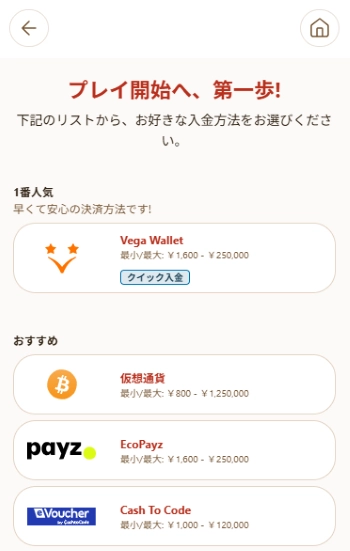 ブックメーカーへ入金