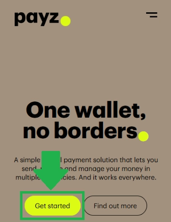 Payz 登録方法１