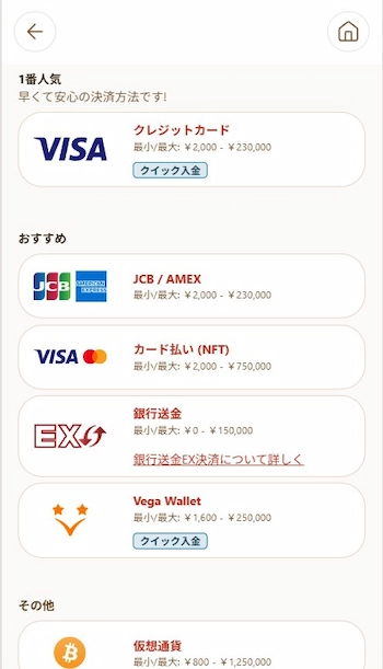 ブックメーカー 入金