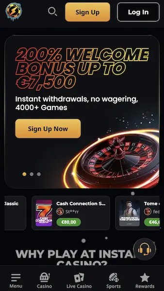 出金早いオンラインカジノ: インスタントカジノ
