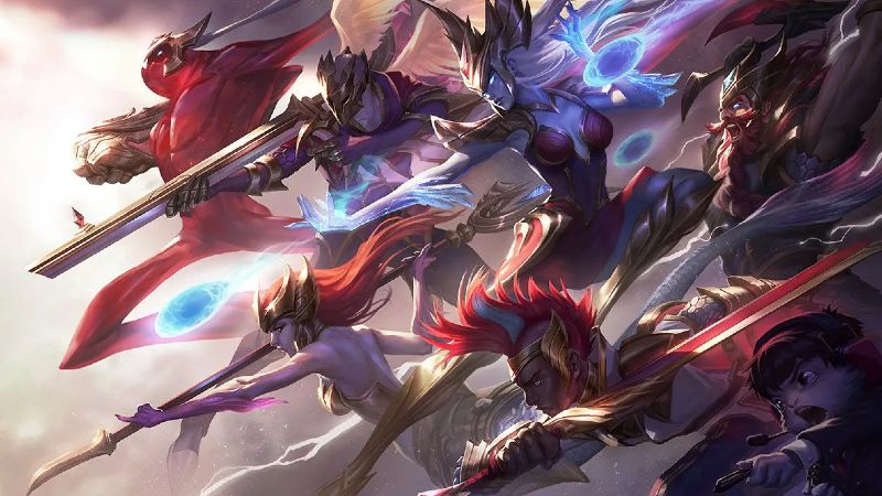 League of Legends roles overzicht met top, jungle, mid, ADC en support.