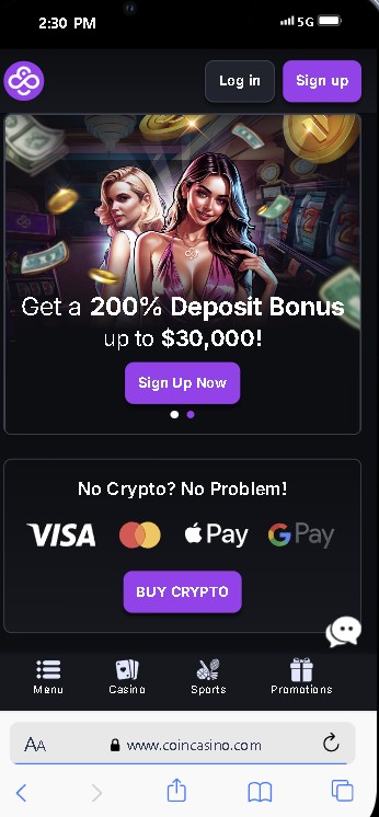 CoinCasino beste no KYC casino