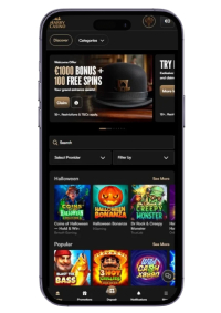 Harry Casino mobiele weergave online casino