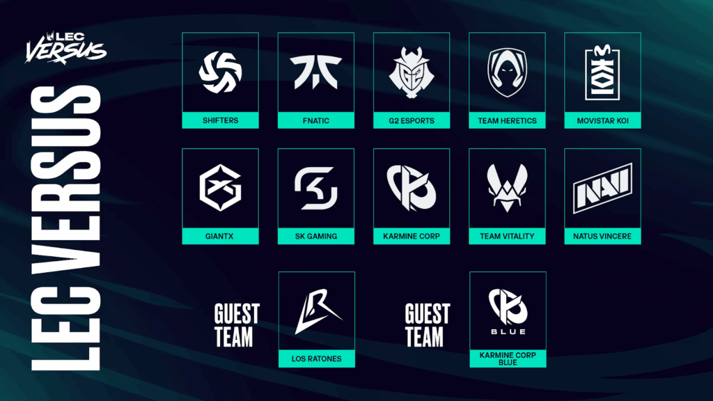 Participating Teams LEC Versus 2026