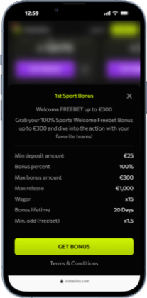 instasino heeft een aantrekkelijke sports welkomstbonus
