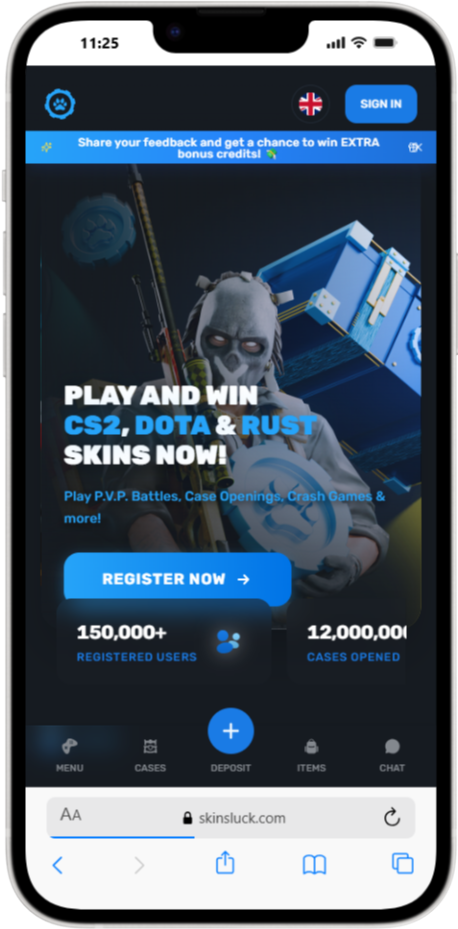 welkomstbonus bij skinsluck