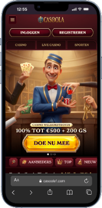 Casoola casino startpagina met welkomstbonus.