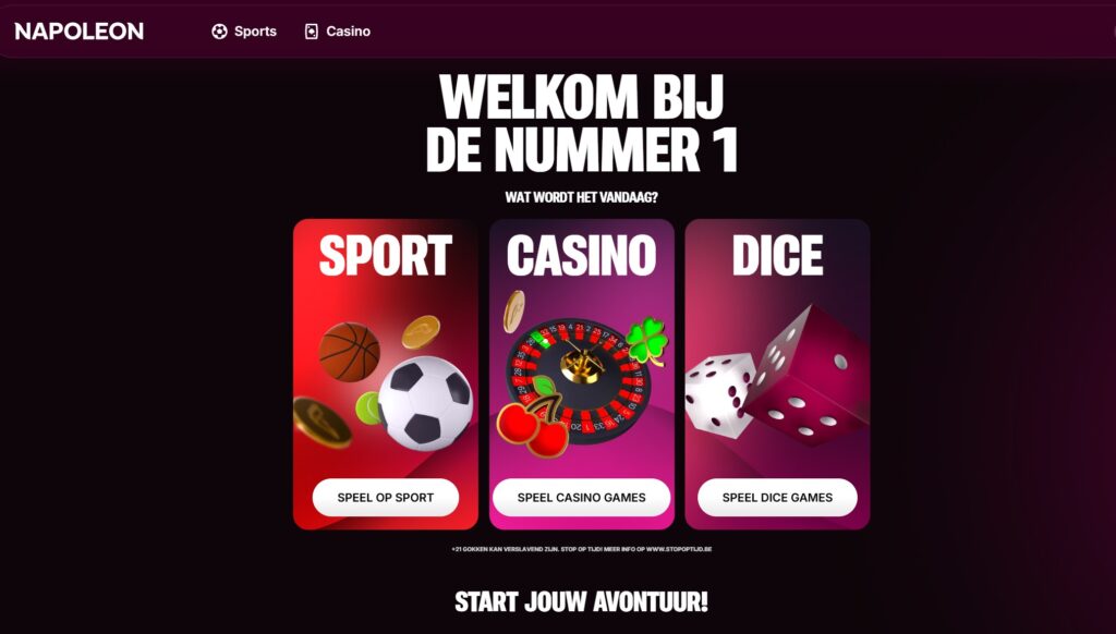 Napoleon Sports en Bwin vergeleken voor live wedden in België
