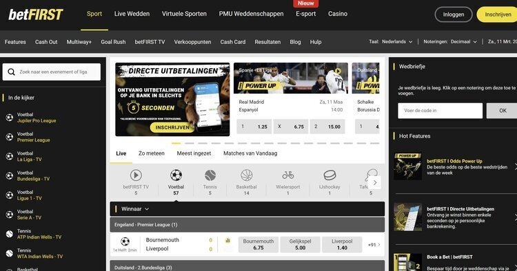 betFIRST en Napoleon Sports vergeleken voor Belgisch voetbal weddenschappen