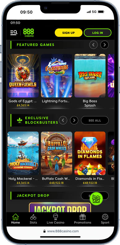 888 Casino app overzicht