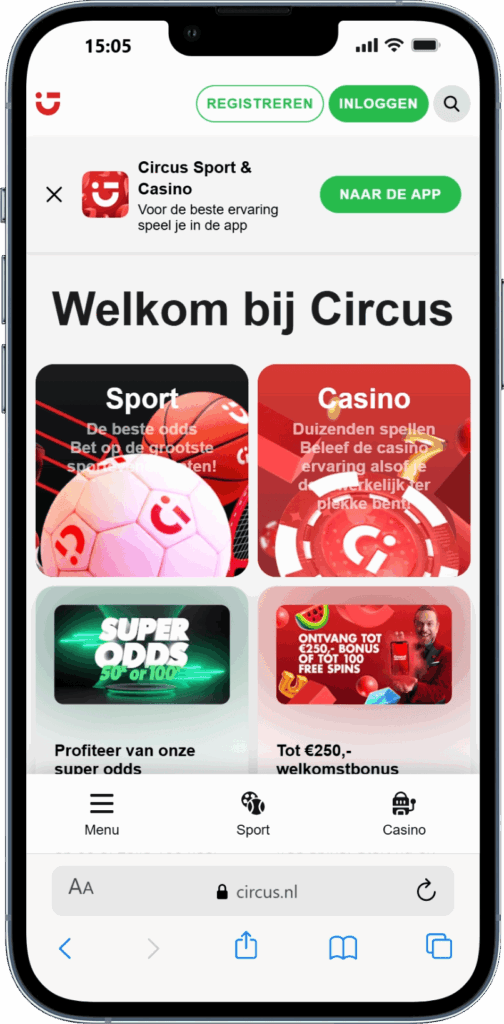 Circus Casino app overzicht