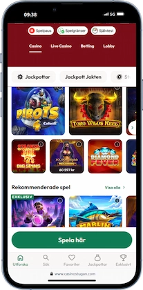 Casinostugan hemsida från mobilen
