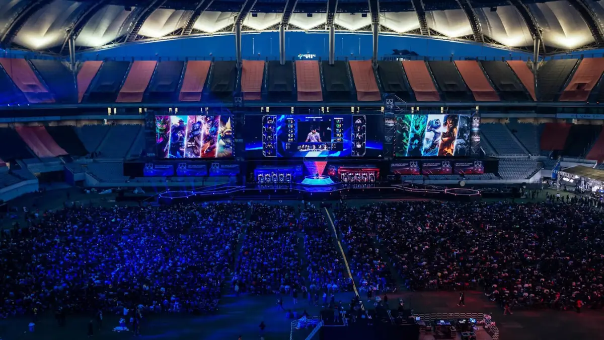 Publik på LoL worlds 2020