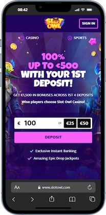 Slot Owl casino i mobilen