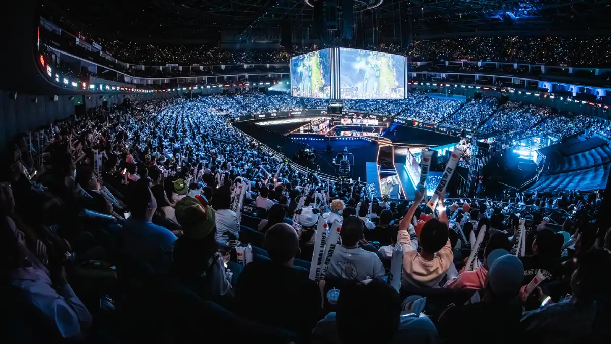 Fullsatt arena i League of Legends Worlds 2025