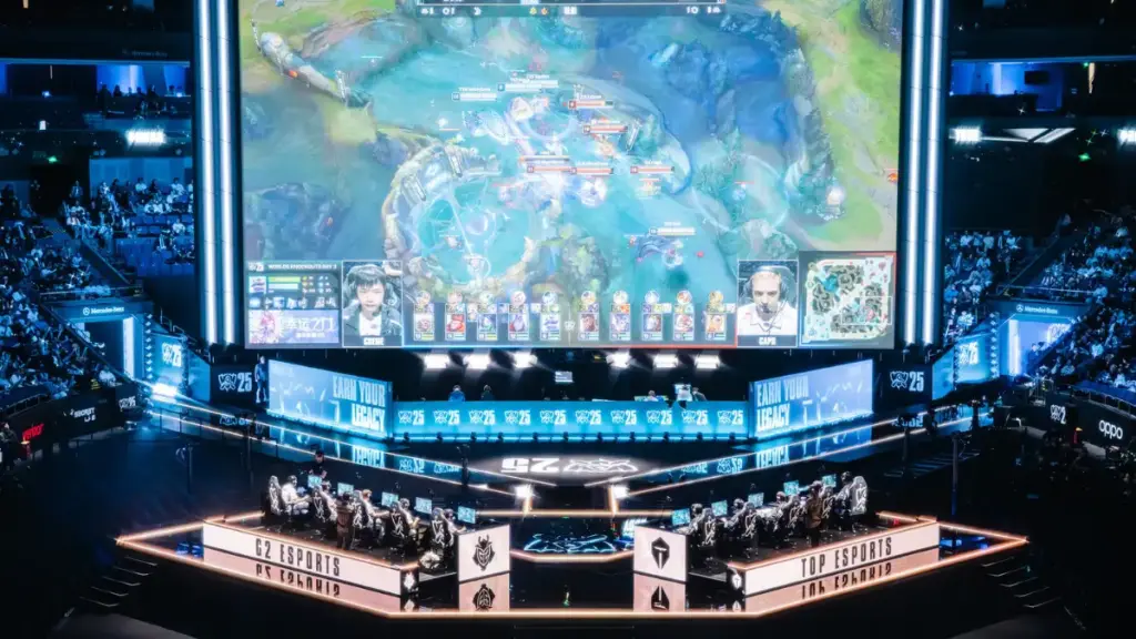 Kvartsfinal mellan Top och G2 i League of Legends Worlds 2025