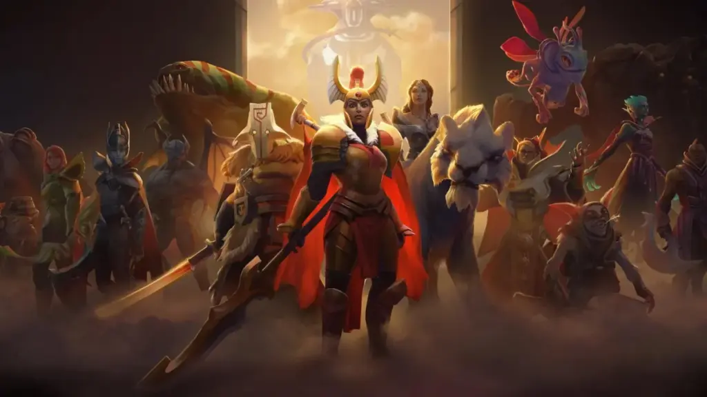 Karaktärer från spelet Dota 2