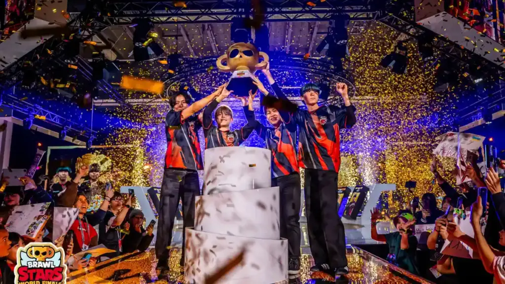 Crazy Raccoon firar vinsten i Brawl Stars på Dreamhack Stockholm 2025