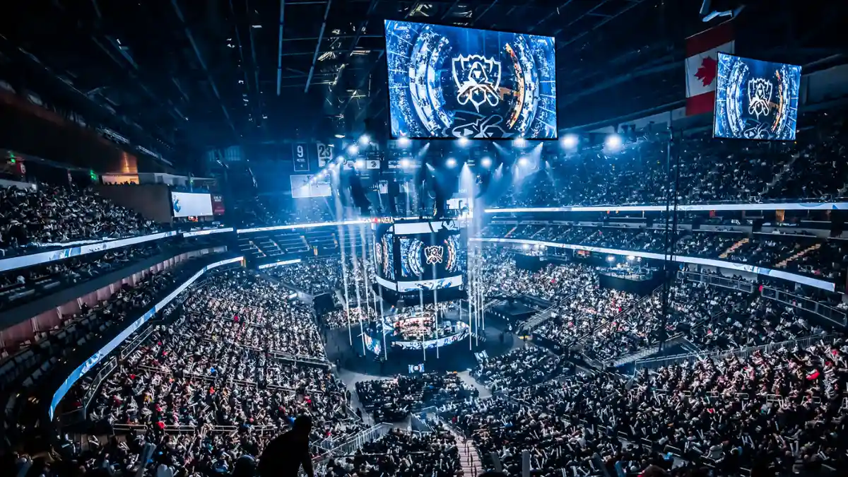 Scenen i finalen i League of Legends Worlds 2025