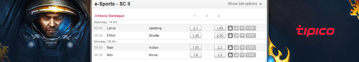 tipico esports odds
