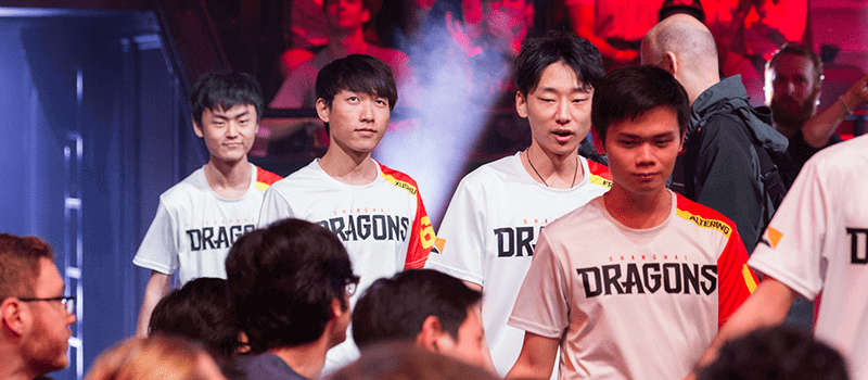 Shanghai dragons enter the arena