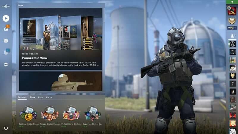 csgo panorama UI dashboard