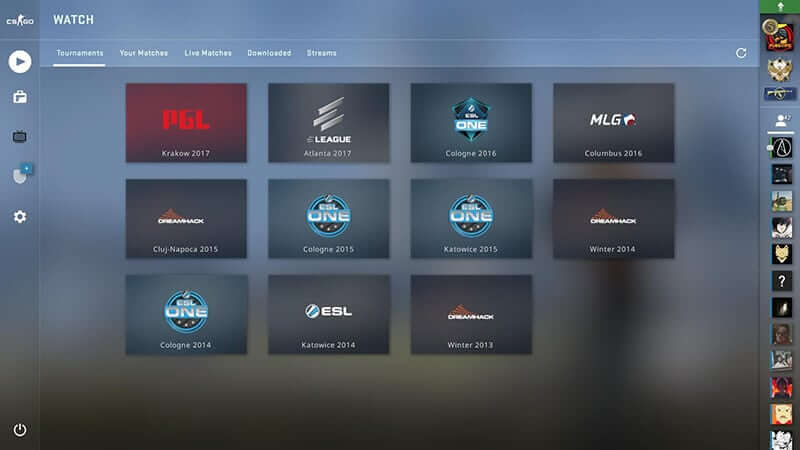 csgo panorama tournaments