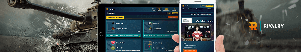 rivalry esports betting bookmaker