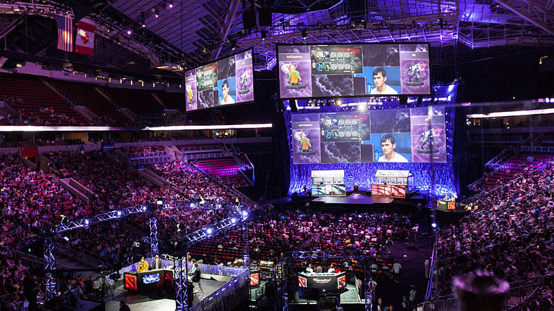 photo of a packed esports arena with thousands of spectators watching one of the worlds most accessible sports