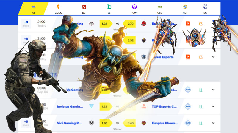 Cod, Hearthstone and StarCraft 2 added on Cyberbet