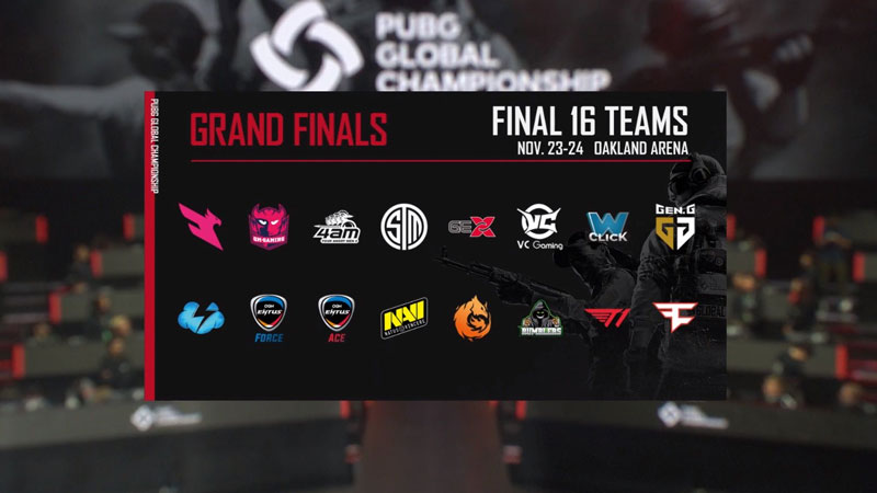 PUBG Global Championship Grand Finals Teams